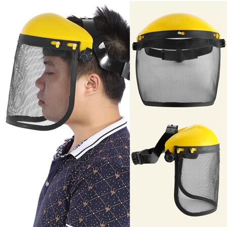 Mesh Safety Helmet,Professional Full Face Safety Helmet Hat Shield Protection