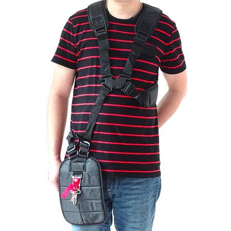 Black Comfort Strap Double Shoulder,Trimmer Shoulder Strap for Brushcutters and Trimmers