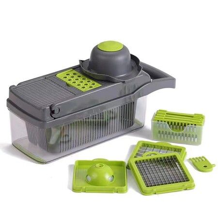 22Pc Set Multifunctional Vegetable Cutter Crusher Carrot Graters Potato Slicers Shredder Fruit Dicer Drain Basket Kitchen Tools