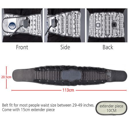 Inflatable Belt Red Light Heating Vibration Massage Airbag Support Air Decompression Back Brace Adjustable Waist Support Protect