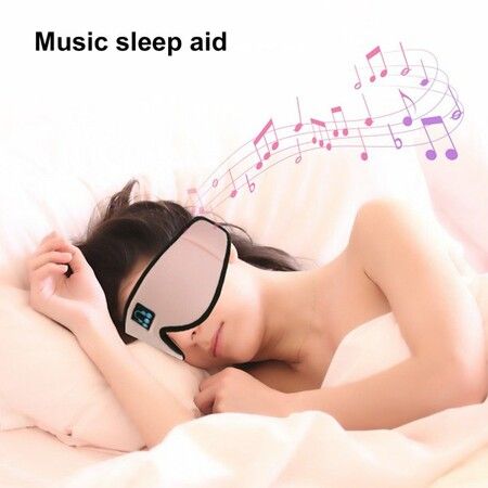 Bluetooth 5.0 Headset Wireless Music Sleep Aid Shading 3D Soft Sleep Eye Cover