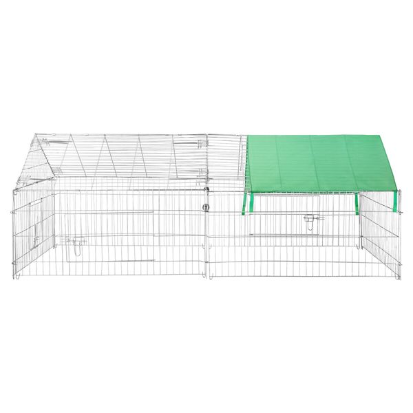 Chicken Coop Run Rabbit Hutch Pet Dog Cat Cage Playpen Fence House Puppy Pen Bunny Poultry Home Enclosure Pen Nest Shelter