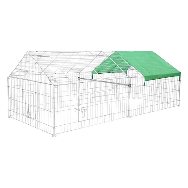 Chicken Coop Run Rabbit Hutch Pet Dog Cat Cage Playpen Fence House Puppy Pen Bunny Poultry Home Enclosure Pen Nest Shelter