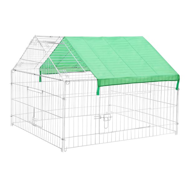 Chicken Coop Run Rabbit Hutch Pet Dog Cat Cage Playpen Fence House Puppy Pen Bunny Poultry Home Enclosure Pen Nest Shelter