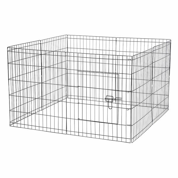 Dog Playpen Pen Pet Puppy Cage Crate Fence Indoor Exercise Play Pen 8 Panels Enclosure Barrier Foldable Cat Kitten Rabbit