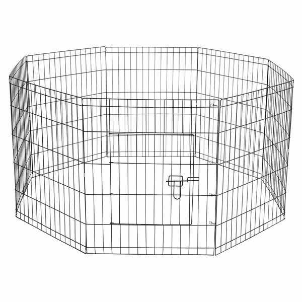 Dog Playpen Pen Pet Puppy Cage Crate Fence Indoor Exercise Play Pen 8 Panels Enclosure Barrier Foldable Cat Kitten Rabbit