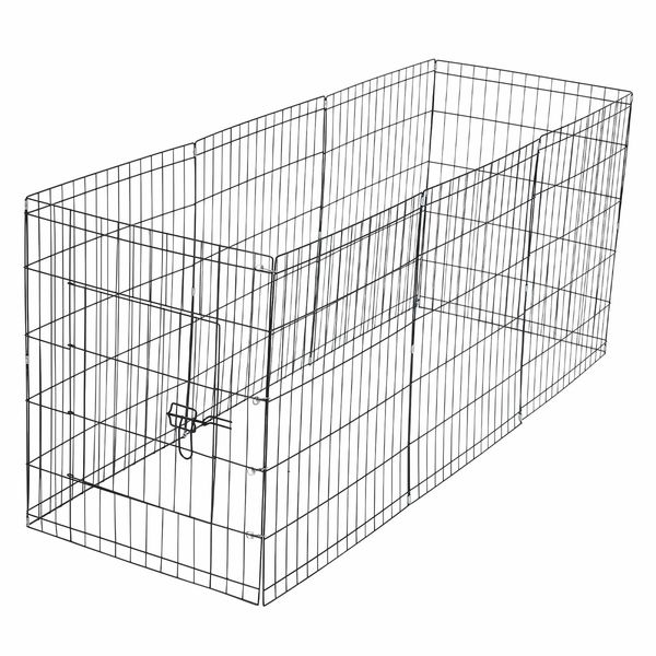 Dog Cage Playpen Pet Puppy Pen Fence 8 Panels Crate Play Pen Indoor Exercise Enclosure Foldable Cat Kitten Rabbit Barrier