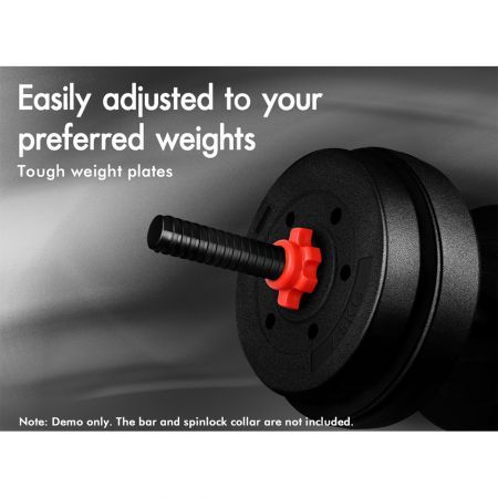 BLACK LORD 20kg Weight Plate Set Barbell Dumbbell Weight Lift Bench Squat Rack