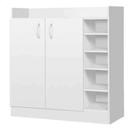 ALFORDSON Shoe Cabinet Storage Rack Drawer Organiser Shelf 21 Pairs White