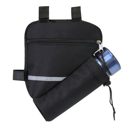 Bike Frame Storage Bag, Night Reflective Under-seat Bike Saddle Bag for Bicycles Rear Rack