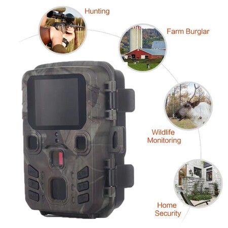 Hunting Camera 12MP Waterproof Trail Camera Outdoor Night View Cam for Observation