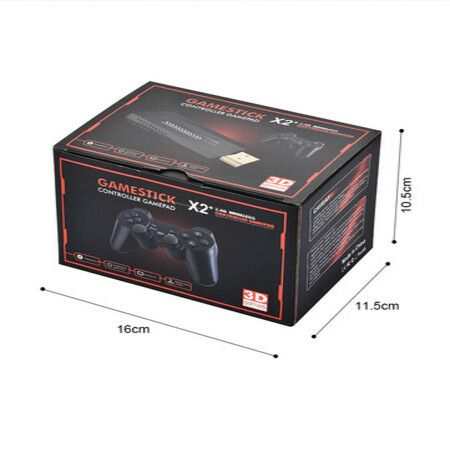 64G 30,000+ games Retro Video Game Console GD10 X2 HD Wireless Home HD Output Game Stick Wireless Controllers 3D PS1 40Simulators Games Christmas Gift