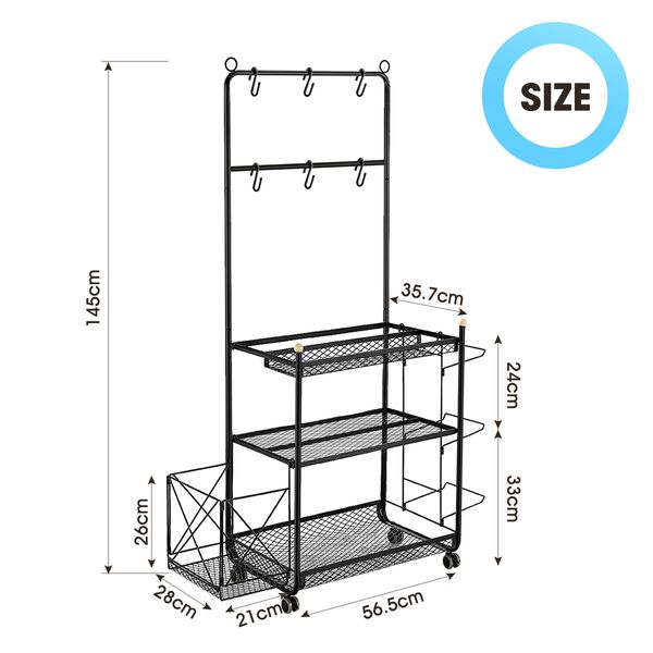 Yoga Mat Ball Storage Rack Weight Dumbbell Kettlebell Shelves Shelf Garage Racking Holder Steel Stand Gym Organizer with Hooks Wheels