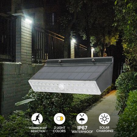 Solar Motion Sensor Wall Light for Outdoor Home Garden Waterproof led Lamp Balcony Decoration