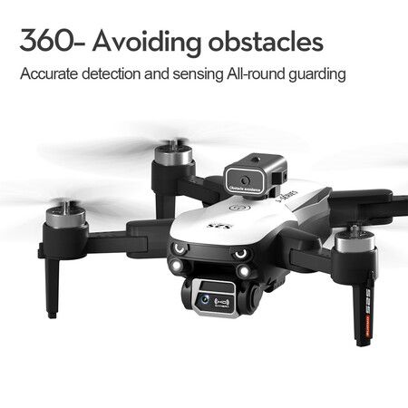 S2S Mini Drone 6k Profesional HD Camera Flighting 25min Obstacle Avoidance Brushless Foldable Plane RC Drone Extra Long Range Kid Toy Dual battery