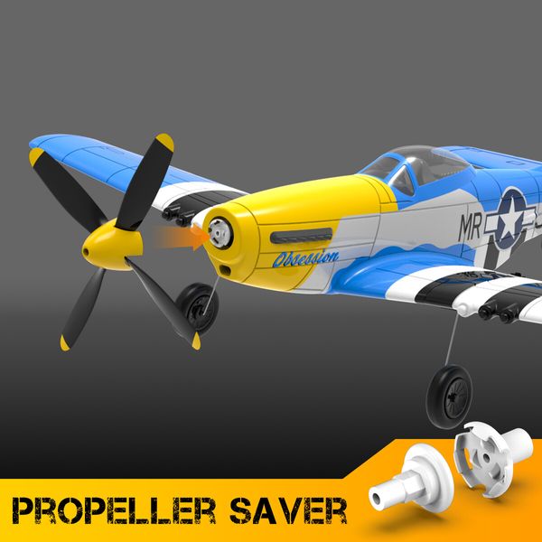 2024 NEW Series RC Plane for Adults and Kids, 4 Channel Hobby Remote Control Airplane P51 Mustang Fighter with 6-Gyro System for Beginners Learning to Fly