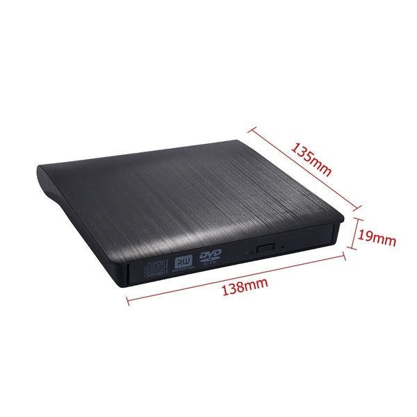 Ultra Slim External USB 3.0 CD/DVD-RW Writer Burner Player for Macbook Pro Air Imac or Other PC/Laptop