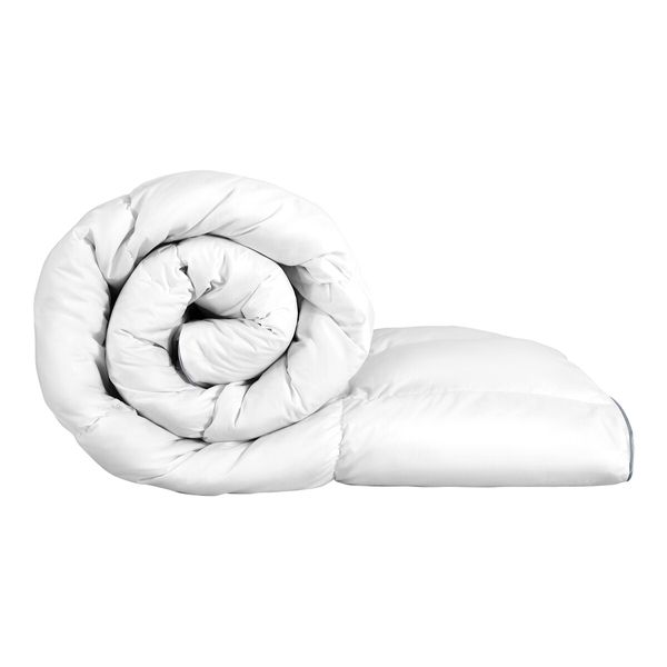 Super King Quilt Duvet Goose Feather Down Bedding Bed Winter Comforter Lightweight Breathable White Cotton Cover 500GSM 240x270cm