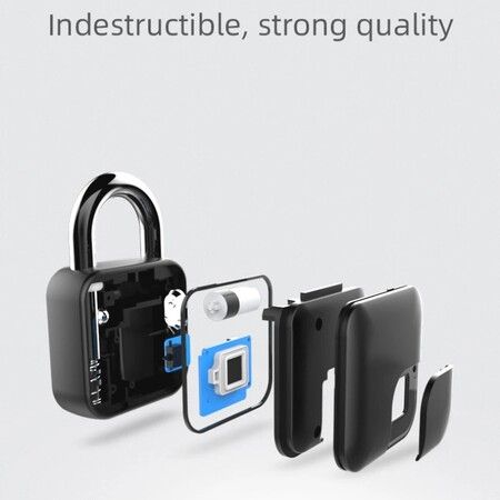 Tuya Smart Home Fingerprint Padlock Secure Padlock Door Lock Bluetooth Keyless USB Rechargeable Quick Unlock