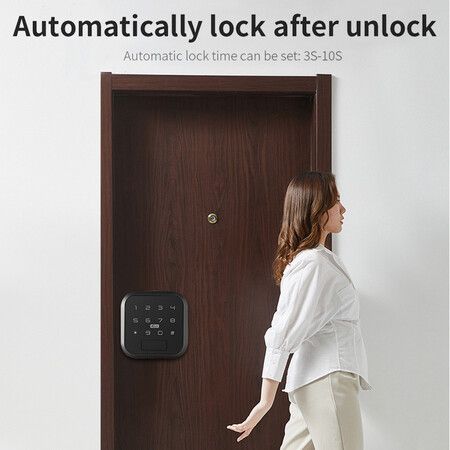 Tuya WIFI Smart Biometric Fingerprint Lock Electronic Door Lock Smart Life APP Remote Unlock Keyless USB Emergency Charge