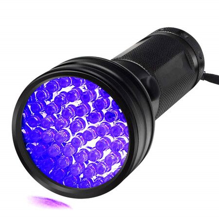 UV Flashlight Black Light, 51 LED 395 nM Ultraviolet Blacklight Detector for Dog Urine, Pet Stains and Bed Bug