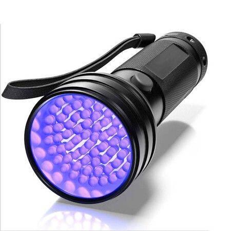 UV Flashlight Black Light, 51 LED 395 nM Ultraviolet Blacklight Detector for Dog Urine, Pet Stains and Bed Bug