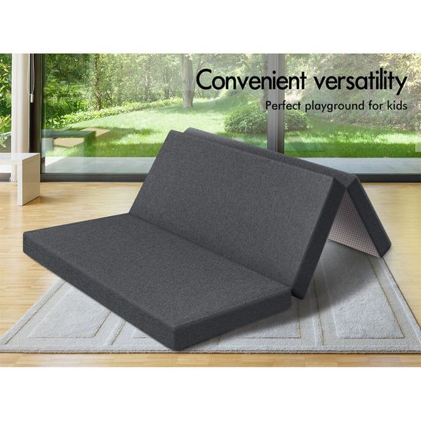 STARRY EUCALYPT Folding Mattress Fabric Foldable Sofa Lounge Foam Chair Portable Double