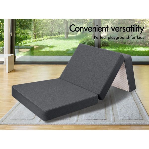 STARRY EUCALYPT Folding Mattress Foldable Fabric Sofa Lounge Chair Foam Portable Single