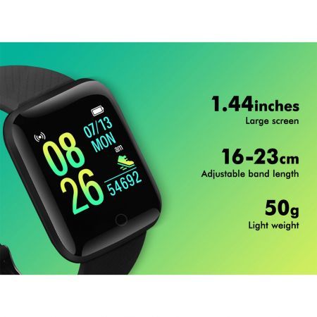 BLACK LORD Bluetooth Smart Bracelet Heart Rate Monitor Smart Watch Pedometer