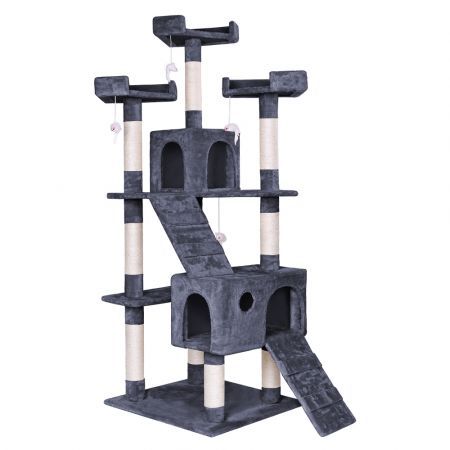 Beastie Cat Tree Scratching Post Scratcher Tower Condo House Furniture Wood 180