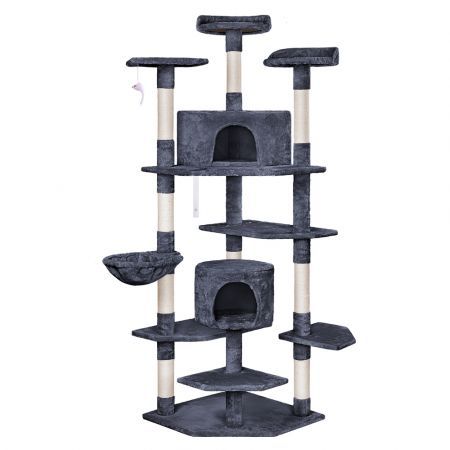 Beastie Cat Tree Scratching Post Scratcher Tower Condo House Furniture Wood 202