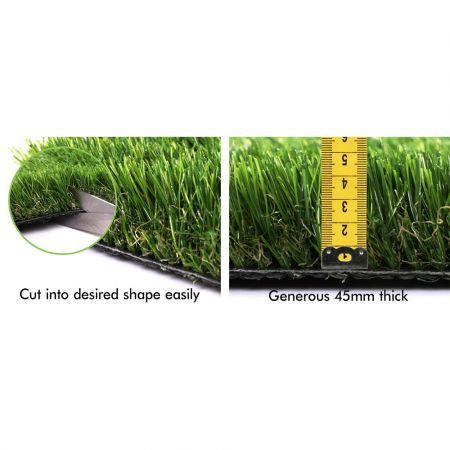 Otanic Artificial Grass 45mm 1x10m GLOSS Synthetic Turf 10 SQM Roll Fake Yarn