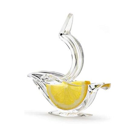 Manual Lemon Juicer, Acrylic Manual Lemon Slice Squeezer, Transparent Fruit Juicer Home Kitchen Bar Gadget