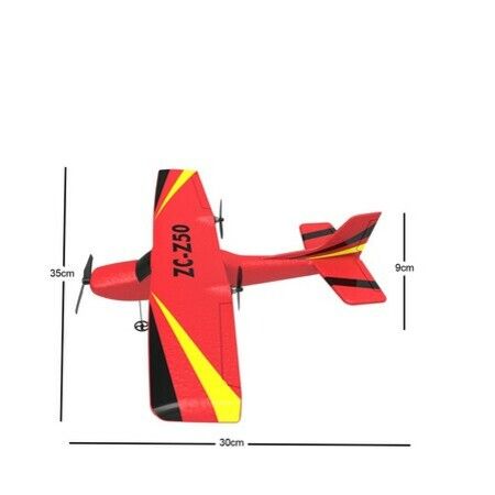 Upgraded Version RC Airplane, RC Plane Ready to Fly, 2.4GHz Remote Control Airplane, Easy to Fly RC Glider for Kids & Beginners (Red)