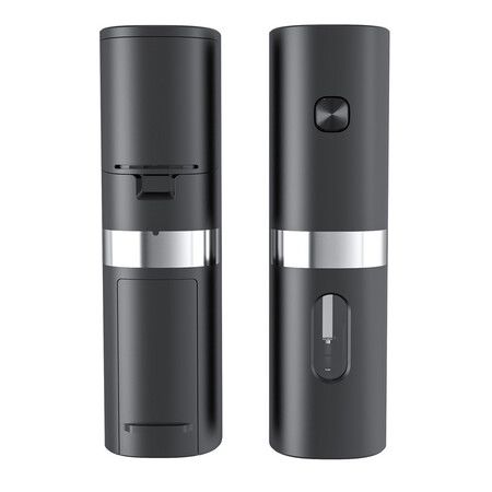 Electric Salt Pepper Grinder Set Mill Refillable with Rechargeable Base 2 Adjustable Coarseness Mills LED Light