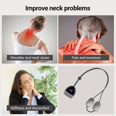 Smart Hanging Cervical Spine Massager Mini Pulse Shoulder Cervical Massage Hot Compress with Heating Cervical Neck Pulse Massage