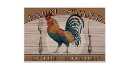 Rooster Kitchen Rugs Set Non Slip Washable Kitchen Floor Rug and Mat Rooster Chicken Theme Kitchen Mat for Farmhouse Style Floor Decor 60*90cm