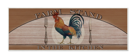 Rooster Kitchen Rugs Set Non Slip Washable Kitchen Floor Rug and Mat Rooster Chicken Theme Kitchen Mat for Farmhouse Style Floor Decor 43*120cm