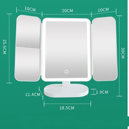 Lighted Makeup Mirror with 60 LED Lights, 1X/2X/3X Magnifying Mirror