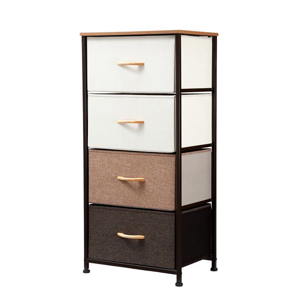 Dresser Storage Unit Chest of 4 Drawers Bedroom Table Furniture Cabinet Organizer Living Room Hallway Clothes Organiser Tower