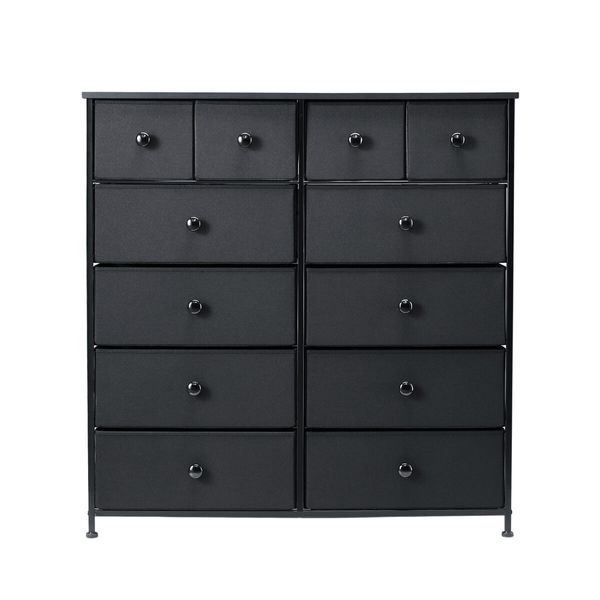 Dresser TV Unit Stand Storage Table Chest of 12 Drawers Bedroom Living Room Hallway Furniture Organizer Clothes Organiser