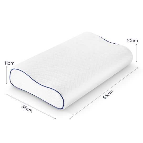 Luxdream Cervical Pillow Contour Neck Memory Foam Ergonomic Soft High Resilience Side Back Stomach Sleeper