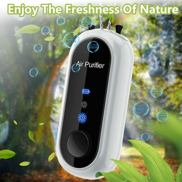 Personal Air Purifier,Air Purifier Necklace Around The Neck Home Travel Ionizer for Adults and Kids