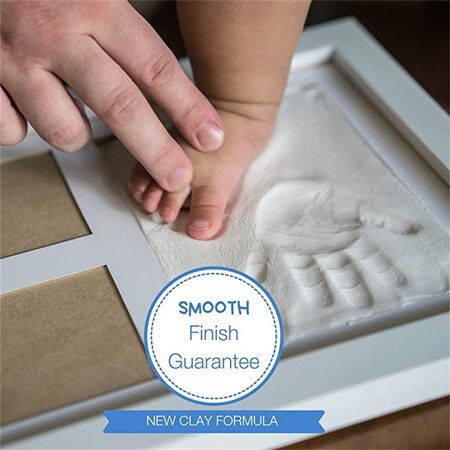 Baby Souvenirs Handprint Photo Frames  Clay Casting & Photo Memory Keepsake Frame, Baby Registry Gift & Baby Shower, Baby Boy Gift & Baby Girl Gift