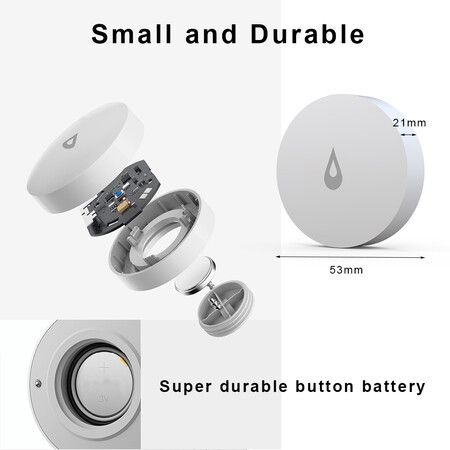 Linkage Water leakage Sensor Immersion Security Alarm Water Leak Detector (Battery Not Included)