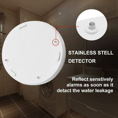 Water Leak Alarm, Leak Alert Water Detector for Home Use(Shipped Without Battery) 2 Pack