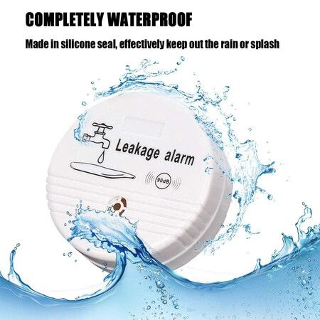 Water Leak Alarm, Leak Alert Water Detector for Home Use(Shipped Without Battery) 2 Pack