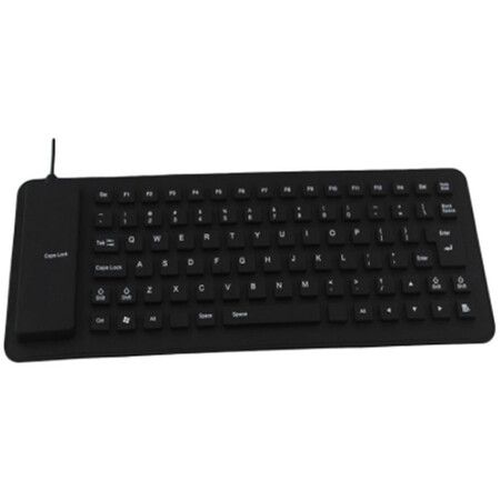 Silicone Mute Soft Keyboard 85-key Computer Keyboard USB Wired Keyboard Portable Mini Laptop Pc Folding Waterproof Keyboard