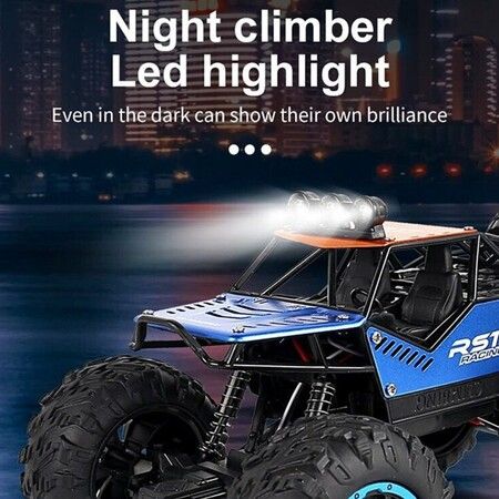 1:18 Scale RC Car 4D Off Road Vehicle Radio Remote Control Car High-Speed Blue