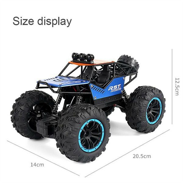 1:18 Scale RC Car 4D Off Road Vehicle Radio Remote Control Car High-Speed Blue